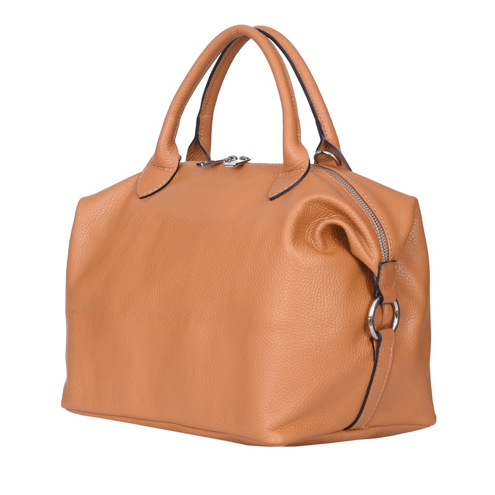 Geanta dama din piele naturala Viviana cognac