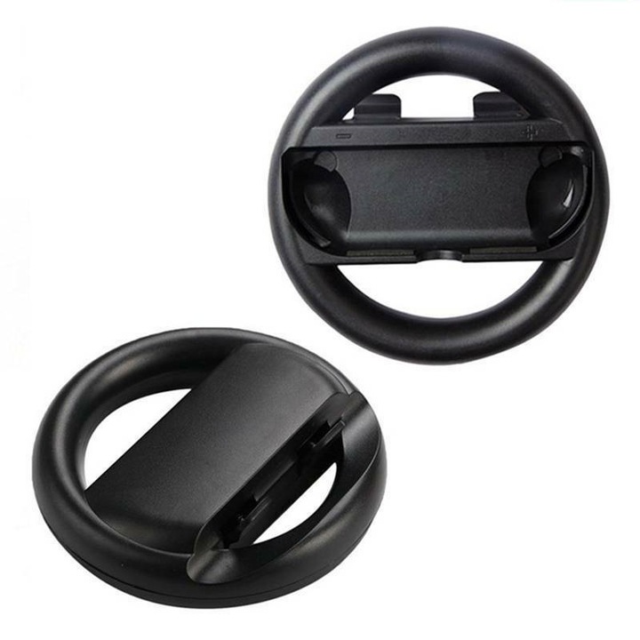 2 x kormánykerék készlet Nintendo Switch Joy-hoz - Con Controller, fekete