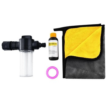 Kit aditional spalare auto Baseus, recipient pentru lichid, laveta, sticluta cu sampon, banda de etansare Kit aditional spalare auto Baseus, recipient pentru lichid, laveta, sticluta cu sampon, banda de etansare
