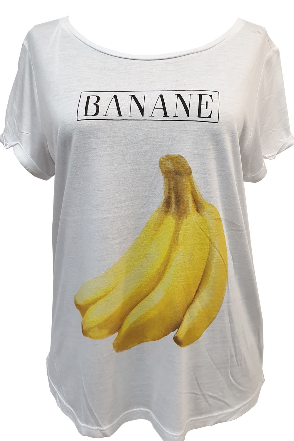 Tricou dama Tally Weijl,alb cu imprimeu fruce si text,S