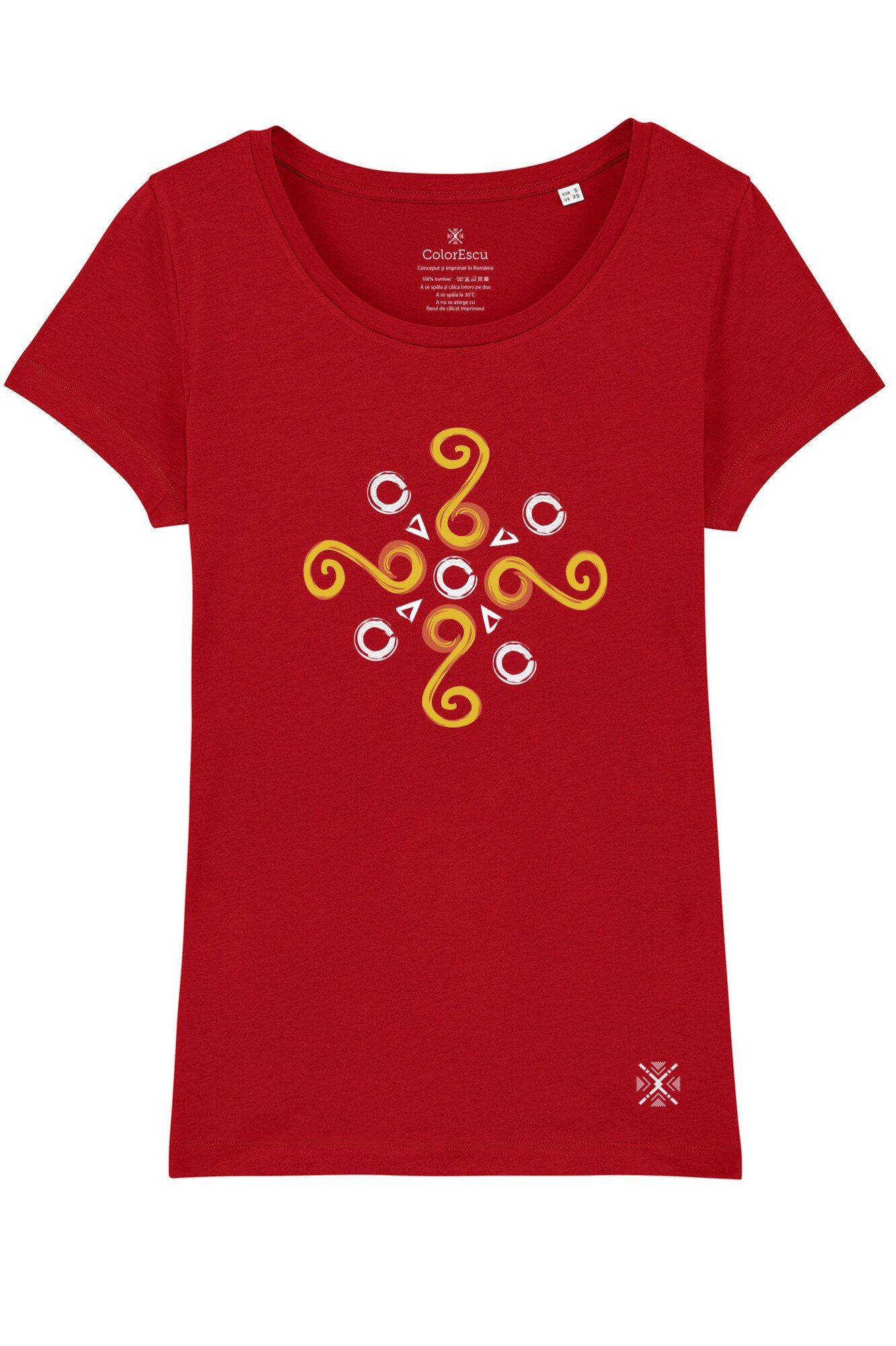 Tricou Simbol Cucuteni, dama, ColorEscu