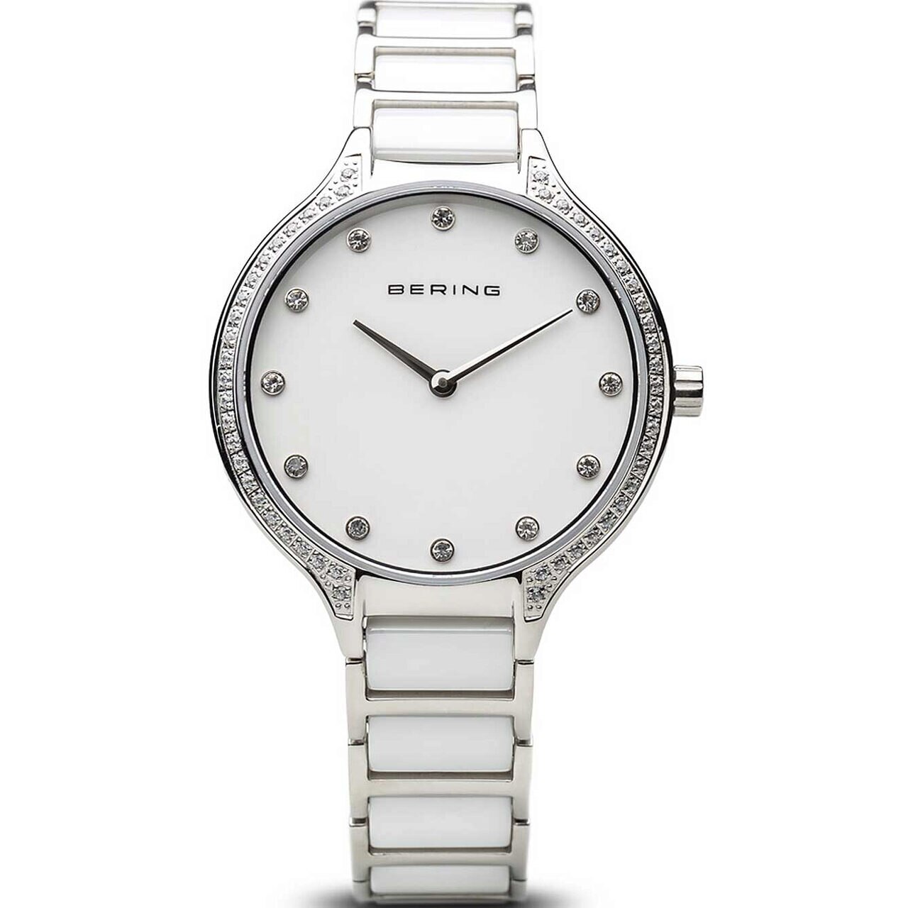 Ceas de dama Bering 30434-754, Quartz, 34mm, 3ATM, Argintiu
