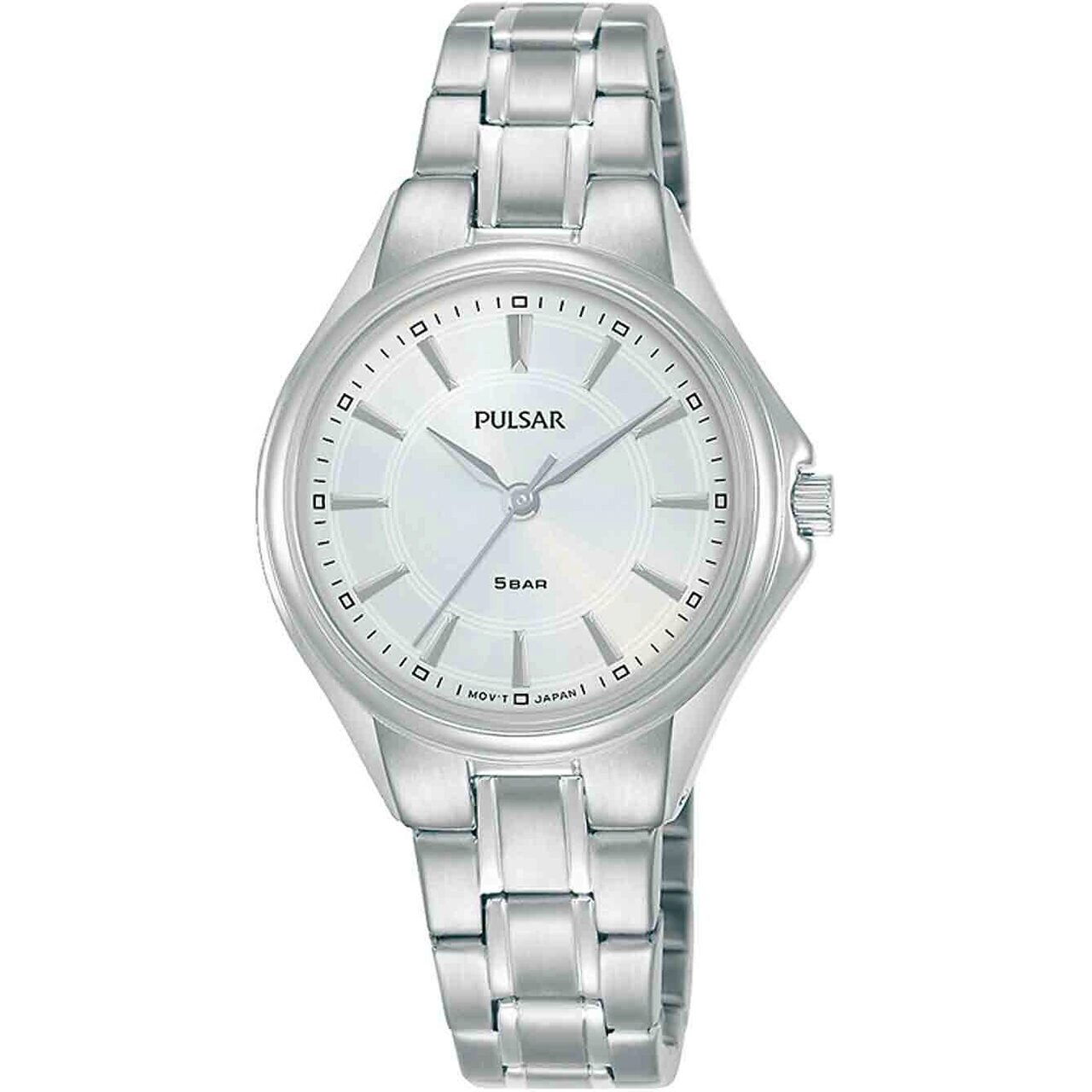 Ceas de dama Pulsar PH8495X1, Quartz, 30mm, 5ATM, Argintiu