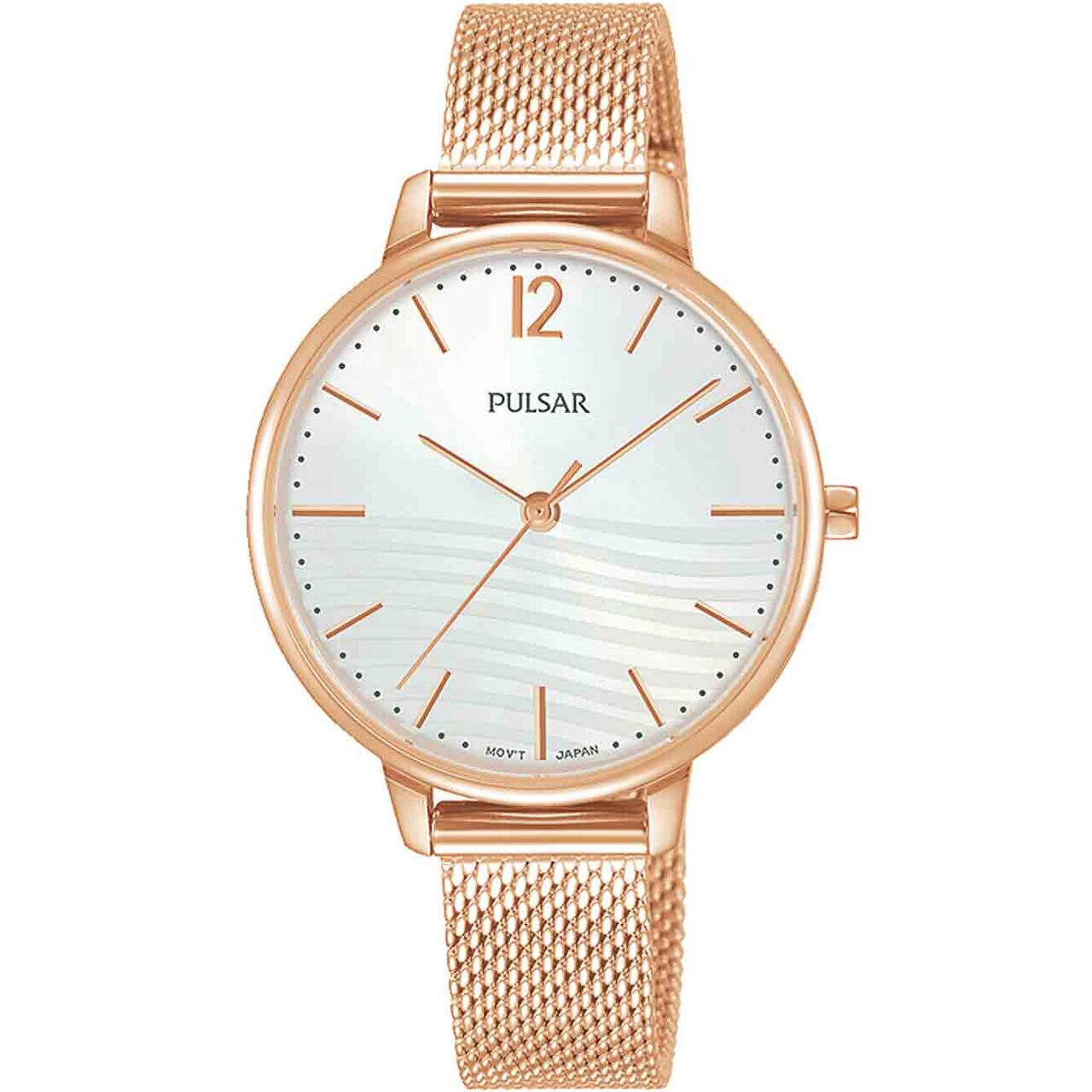 Ceas de dama Pulsar PH8486X1, Quartz, 32mm, 5ATM, Auriu