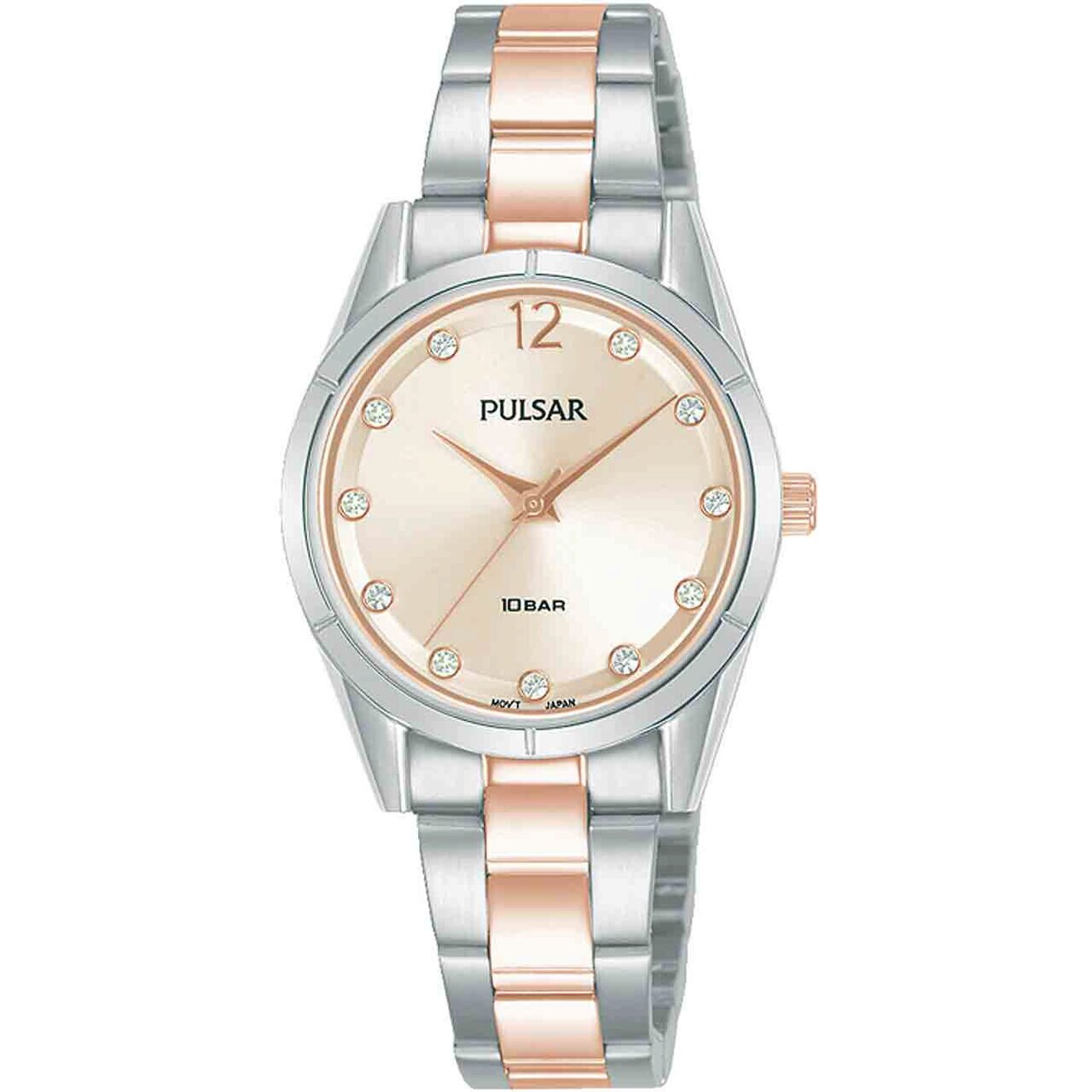 Ceas de dama Pulsar PH8505X1, Quartz, 28mm, 10ATM, Argintiu