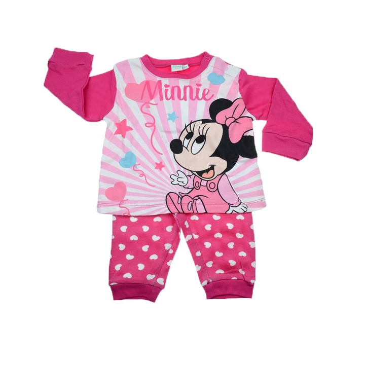 Pijama pentru fete Sun City Minnie Mouse HS0338, Fucsia