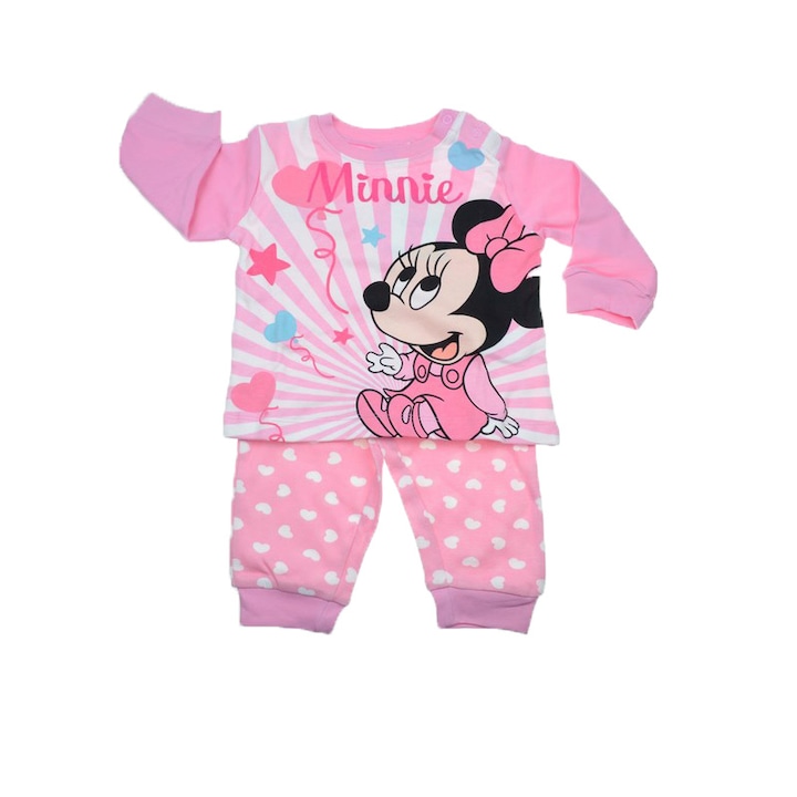 Sun City Minnie Mouse pizsama lányoknak HS0338R, rózsaszín