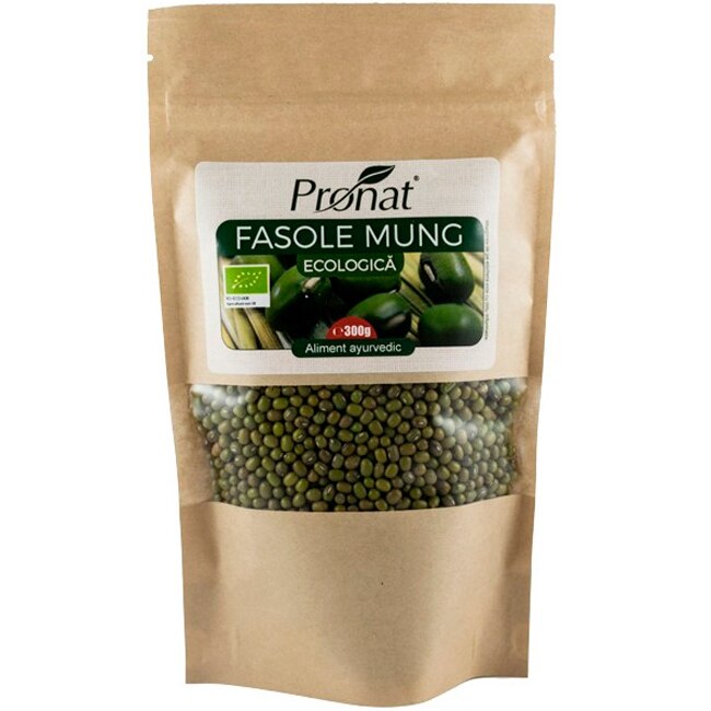 Fasole mung, bio, Pronat, 300 g