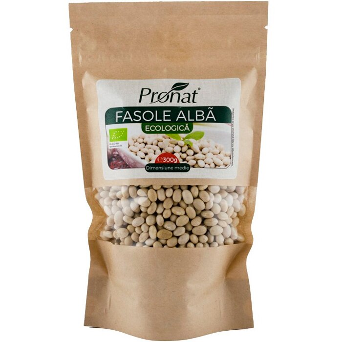 Fasole alba, bio, Pronat, 300 g