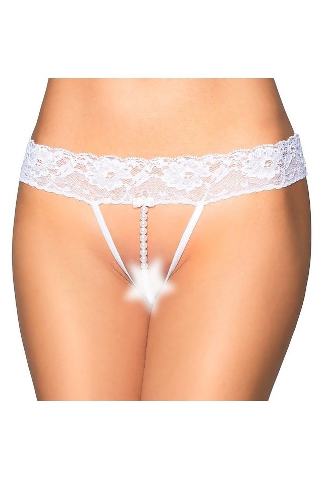 Bikini, Softline, cu lantisor, Alb, S-M