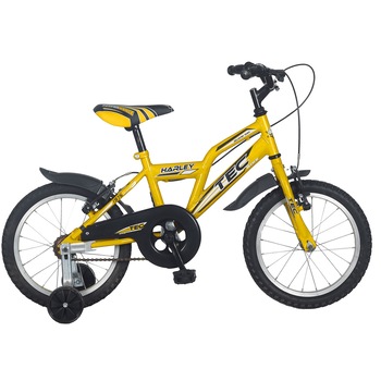 Bicicleta Copii TEC Harley Culoare Galben Roata 16 Bicicleta Copii TEC Harley Culoare Galben Roata 16