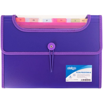 Mapa Strigo Plastic Extensibil A4 6 Compartimente, Mov Mapa Strigo Plastic Extensibil A4 6 Compartimente, Mov