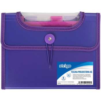 Dosar Strigo Plastic Extensibil A5 6 Compartimente Mov Dosar Strigo Plastic Extensibil A5 6 Compartimente Mov