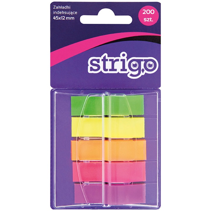 Etichete Indexare Strigo Adezive, 5 Culori, 200 File