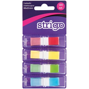 Etichete Indexare Strigo Adezive, 4 Culori, 120 File Etichete Indexare Strigo Adezive, 4 Culori, 120 File