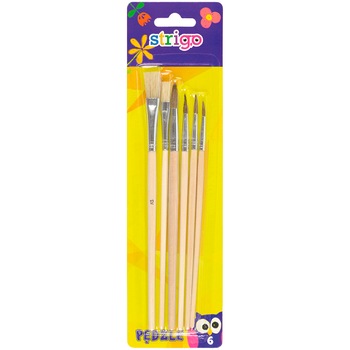 Pensule Strigo Din Lemn 6 Buc Pensule Strigo Din Lemn 6 Buc