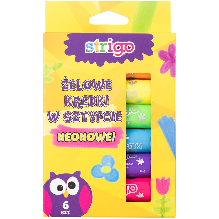 Creioane Strigo Gel Neon 6 Culori 10G
