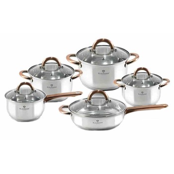 Set oale Inox (10 piese) cu manere Rose Gold Blaumann Gourmet Line Set oale Inox (10 piese) cu manere Rose Gold Blaumann Gourmet Line