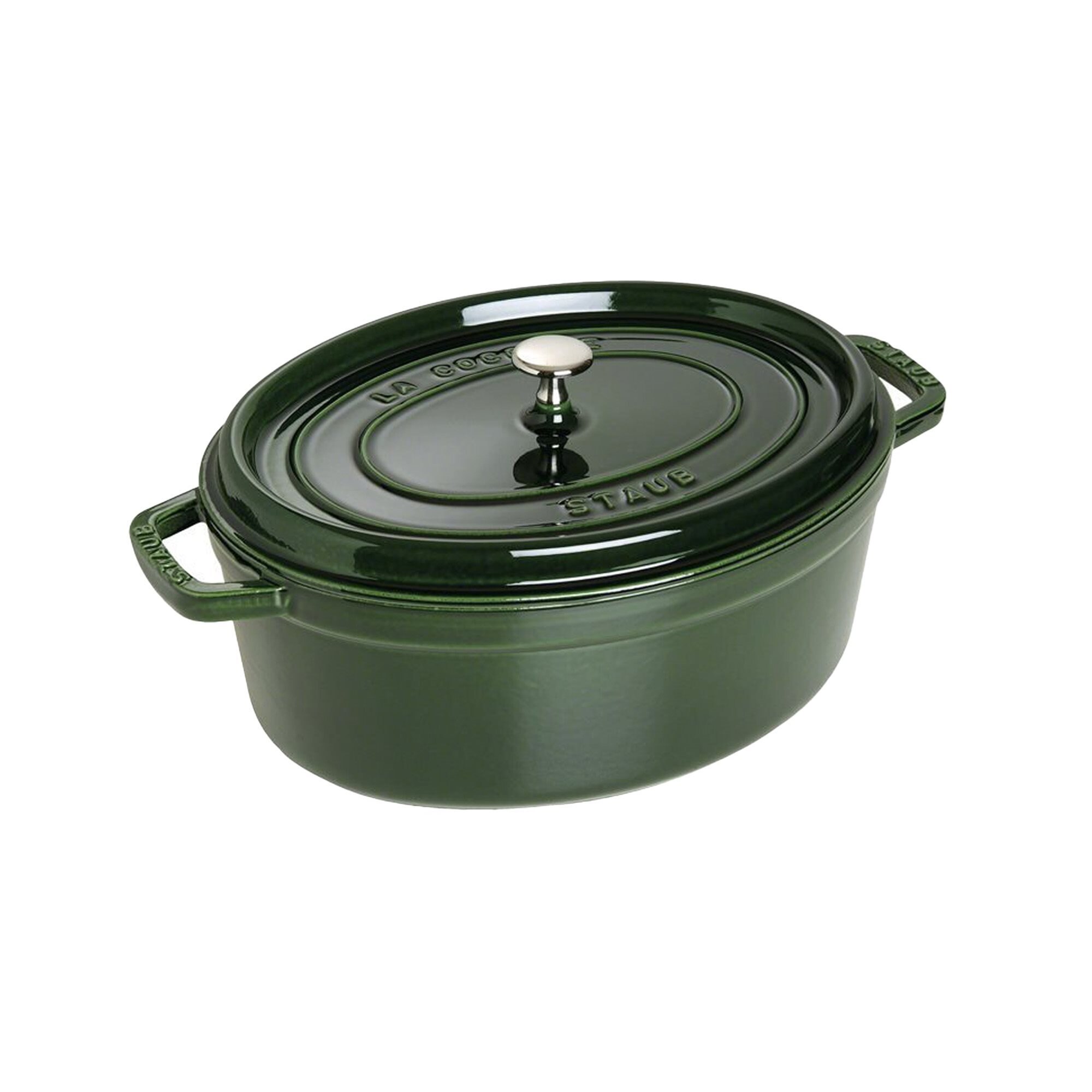Oala Cocotte fonta ovala, 27 cm/3,2 l, Basil - Staub