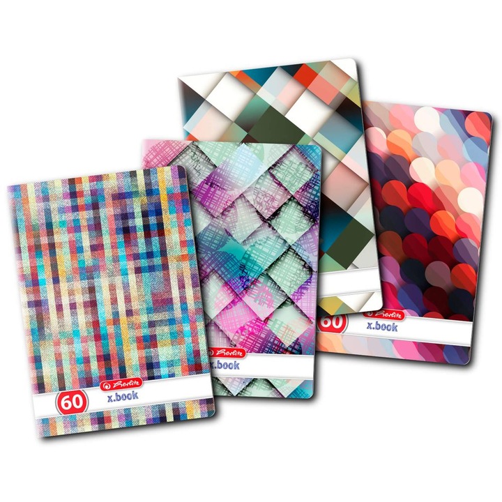 5 db-os Herlitz Holographic A4 Velino jegyzetfüzet készlet, 60 lap