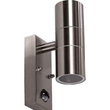 Aplica Gradina Exterior Erste Antal 2x35W Max GU10 EL0042539 IP65 Culoare Argintiu Senzor Prezenta Lumina Aplica Gradina Exterior Erste Antal 2x35W Max GU10 EL0042539 IP65 Culoare Argintiu Senzor Prezenta Lumina