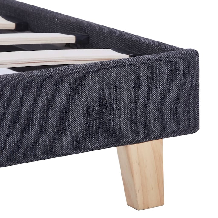 VidaXL sötétszürke szövet ágykeret 90 x 200 cm 18.05 kg