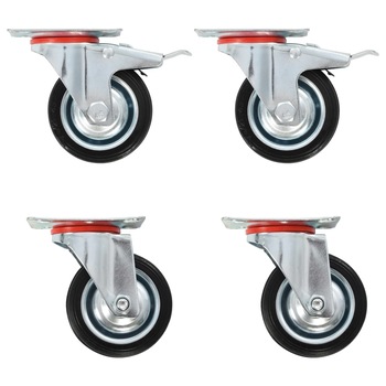 Set de 32 de roti pivotante, vidaXL, 75 mm Set de 32 de roti pivotante, vidaXL, 75 mm