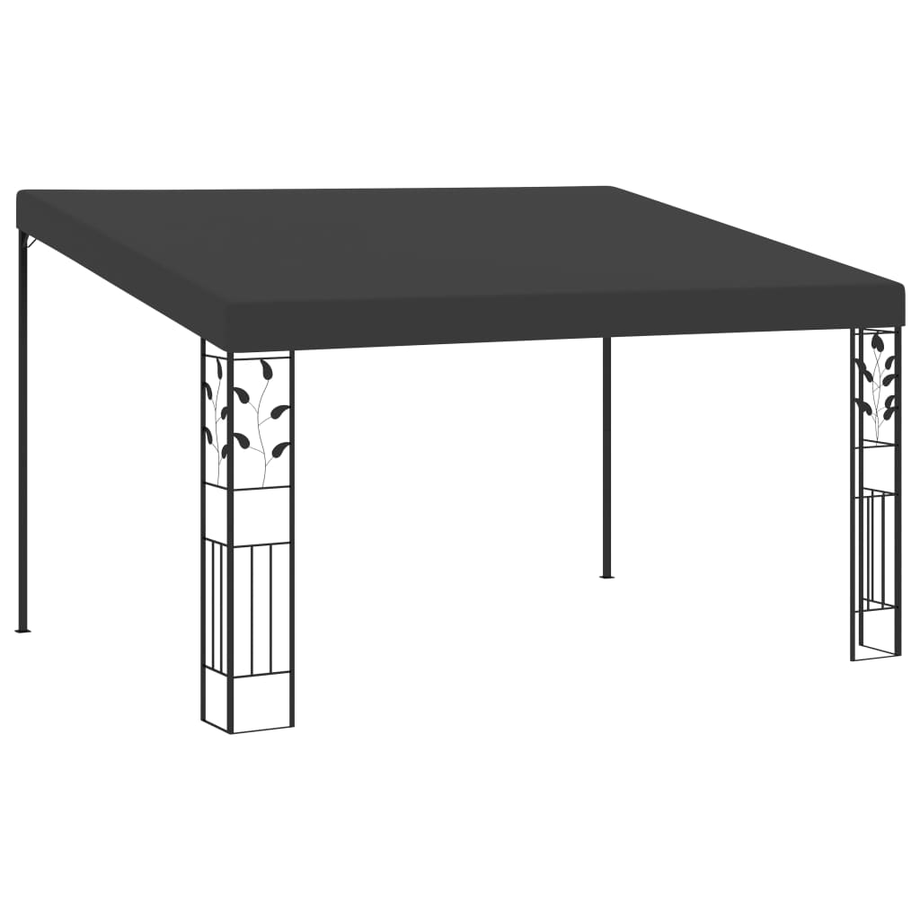 Pavilion de perete, vidaXL, Tesatura, 4 x 3x 2.5 m, Antracit