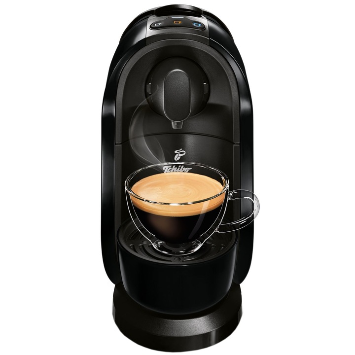 Espressor Tchibo Cafissimo Pure 326527, 15 bari, 1 l, capsule, negru