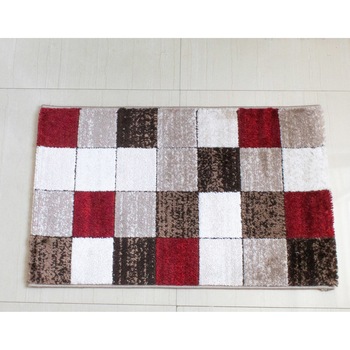 Covor Silver 178A, 50x80 cm,30% poliester 70% polipropilena heat-set , inaltime plus 12 mm, gramaj 1800g/mp, model burgundy/d.beig Covor Silver 178A, 50x80 cm,30% poliester 70% polipropilena heat-set , inaltime plus 12 mm, gramaj 1800g/mp, model burgundy/d.beig