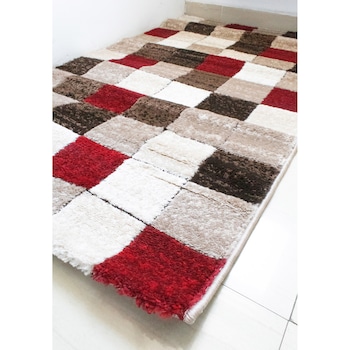 Covor Silver 178A, 100x170 cm,30% poliester 70% polipropilena heat-set , inaltime plus 12 mm, gramaj 1800g/mp, model burgundy/d.beig Covor Silver 178A, 100x170 cm,30% poliester 70% polipropilena heat-set , inaltime plus 12 mm, gramaj 1800g/mp, model burgundy/d.beig
