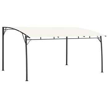 Copertina pavilion de gradina, vidaXL, Poliester, 4 x 3 x 2.25 m, Crem Copertina pavilion de gradina, vidaXL, Poliester, 4 x 3 x 2.25 m, Crem