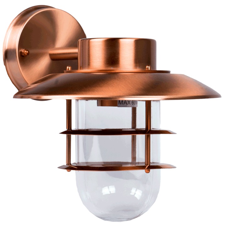 Erste EL0028292 Casian Kültéri fali lámpa, 1x40W Max, E27, színes réz