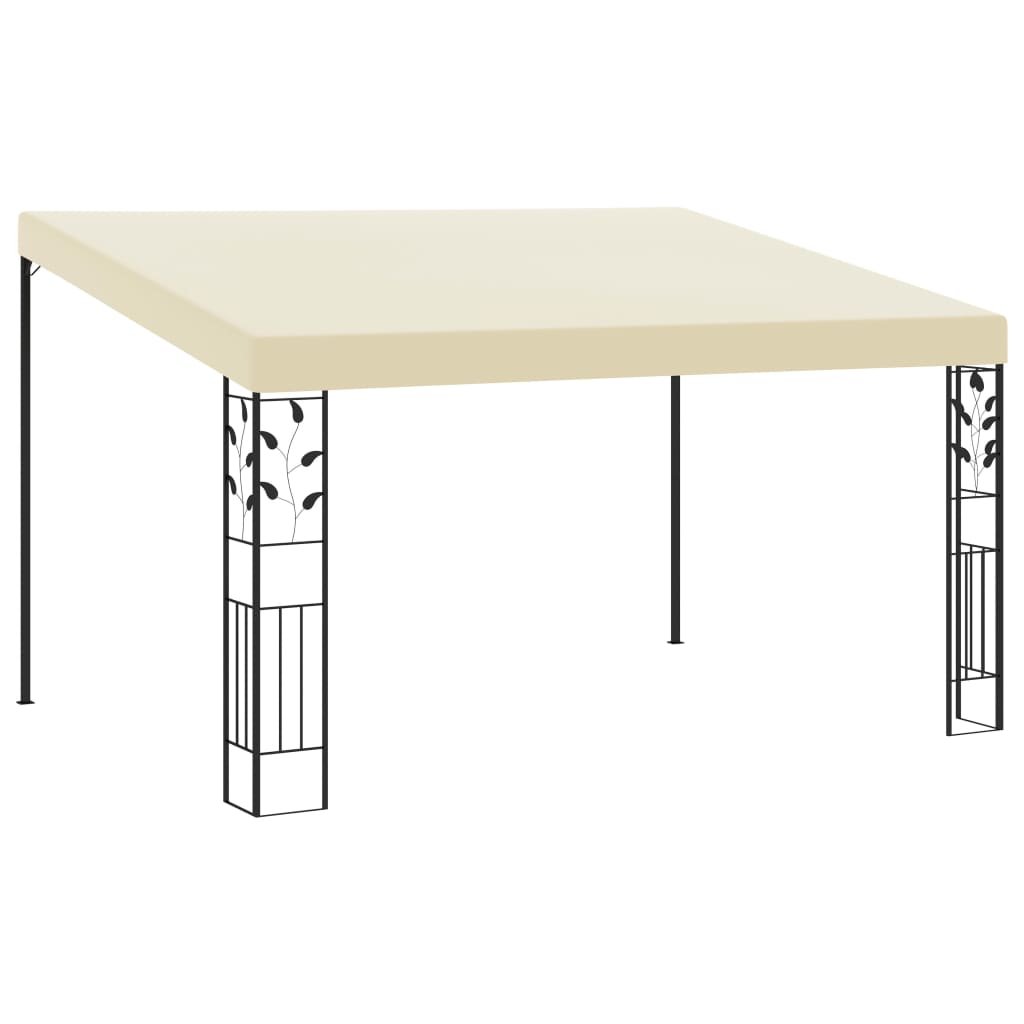Pavilion de perete, vidaXL, Tesatura, 4 x 3 x 2.5 m, Crem
