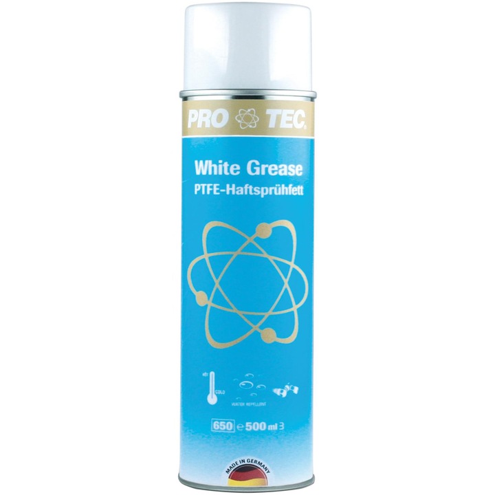 Solutie spray vaselina cu teflon, Teflon White Grease Spray, Pro-Tec, 500 ml