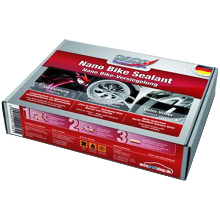 Kit curatare, intretinere, protectie nano, pentru carenaje motocicleta, jante, viziera casca, Nano Bike Sealent, Pro-Tec