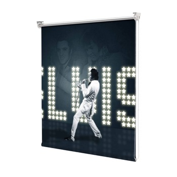 Rolete Art Shade tip Jaluzele cu Rulou si sistem inclus, Colaj Elvis, Decoratiuni, Latime 60 cm x Inaltime 250 cm Rolete Art Shade tip Jaluzele cu Rulou si sistem inclus, Colaj Elvis, Decoratiuni, Latime 60 cm x Inaltime 250 cm