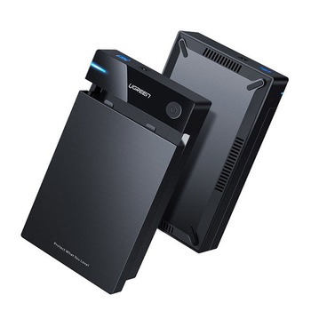 Carcasa Rack pentru HDD / SSD Extern, Ugreen 50422, Drive 2.5 si 3.5 inch, USB 3.0, SATA, UASP, Design Tool-free Carcasa Rack pentru HDD / SSD Extern, Ugreen 50422, Drive 2.5 si 3.5 inch, USB 3.0, SATA, UASP, Design Tool-free
