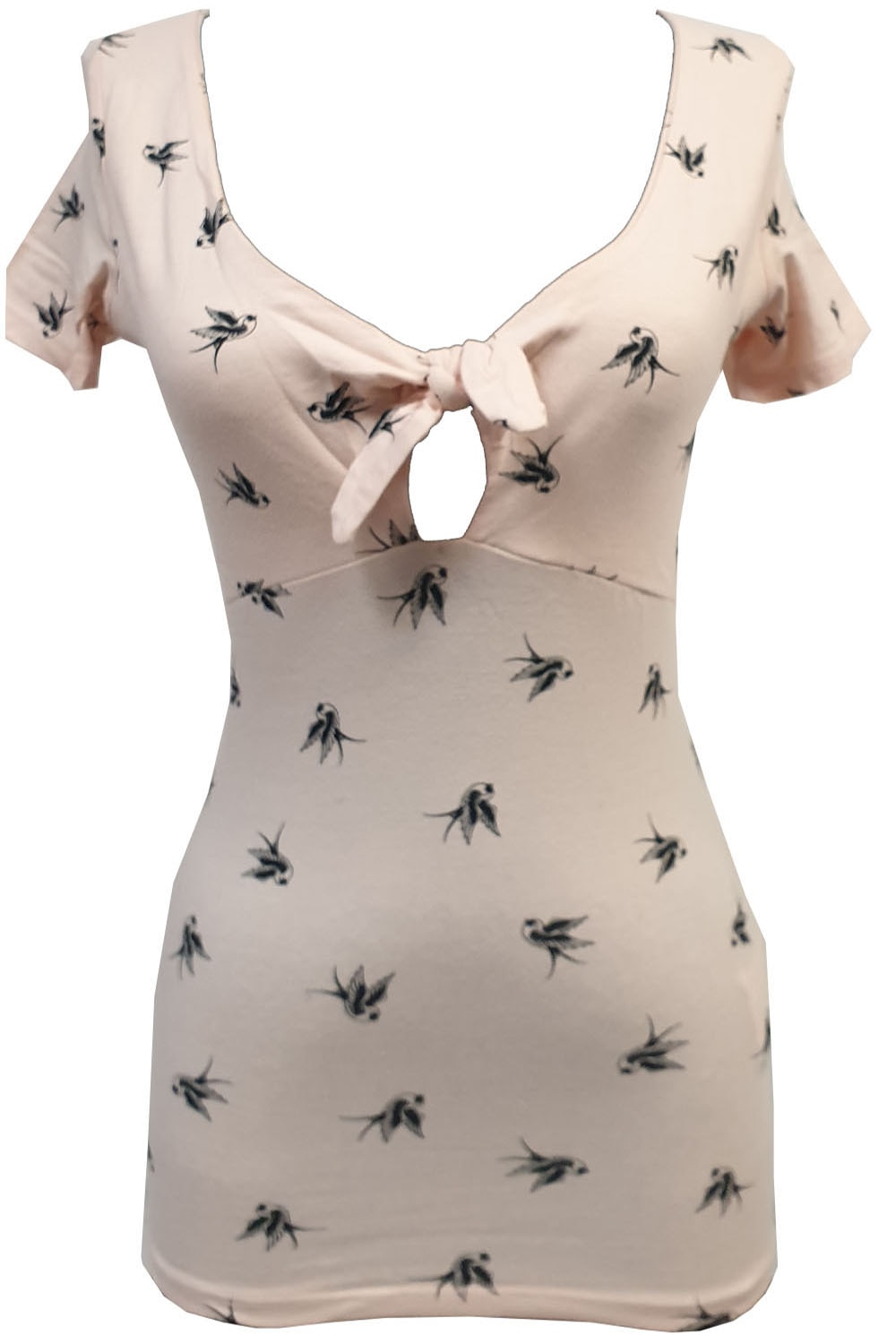 Tricou Tally Weijl,roz cu imprimeu animal print,S