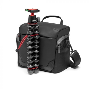 Set Geanta de umar Manfrotto Advanced + Minitrepied cu telecomanda, Joby Set Geanta de umar Manfrotto Advanced + Minitrepied cu telecomanda, Joby