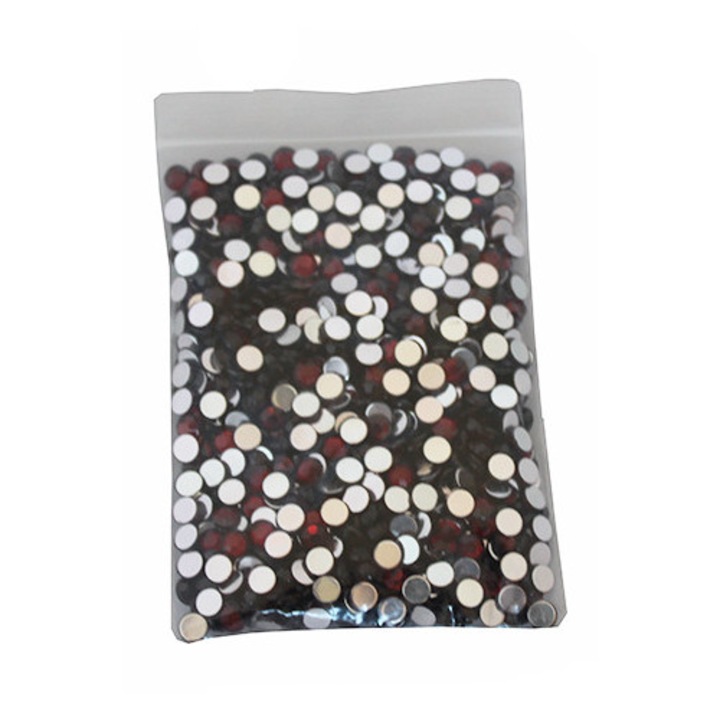 Pietre acrilice decorative, 5mm, 25 g, Red, Vivo