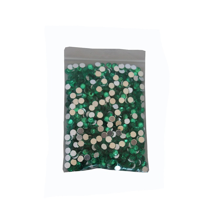Pietre acrilice decorative, 5mm, 25 g, Green, Vivo