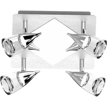 Plafoniera Klausen VOYAGER 4, Crom, KL6687,4x5 W, LED Plafoniera Klausen VOYAGER 4, Crom, KL6687,4x5 W, LED
