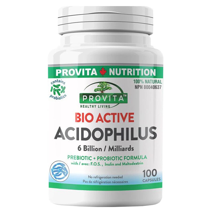 Supliment alimentar Bio Active Acidophilus, 90 caps, Provita Nutrition ...