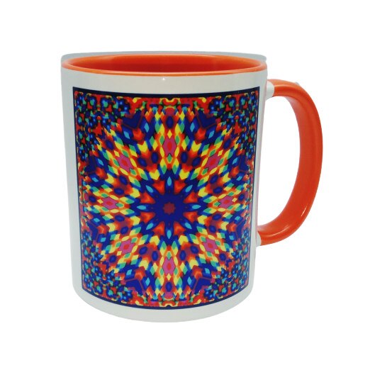 Cana cu mandale, LiLA, model 139, capacitate 250 ml, multicolor