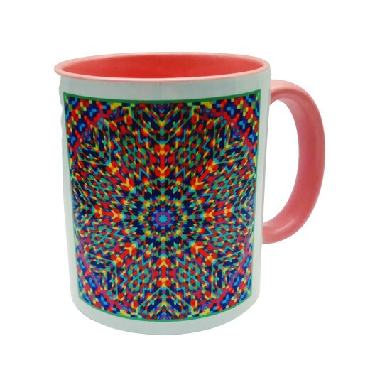 Cana cu mandale, LiLA, model 137, capacitate 250 ml, multicolor