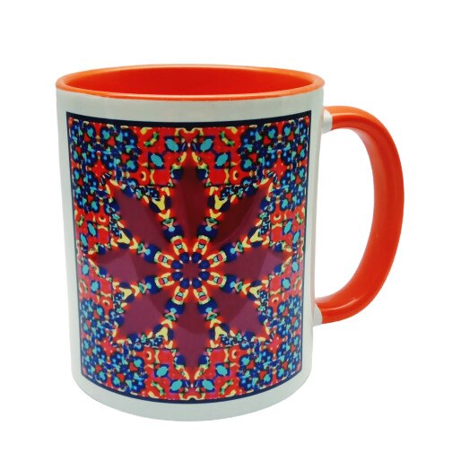 Cana cu mandale, LiLA, model 138, capacitate 250 ml, multicolor