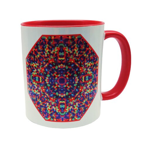 Cana cu mandale, LiLA, model 126, capacitate 250 ml, multicolor