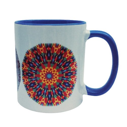 Cana cu mandale, LiLA, model 122, capacitate 250 ml, multicolor