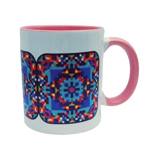 Cana cu mandale, LiLA, model 111, capacitate 250 ml, multicolor